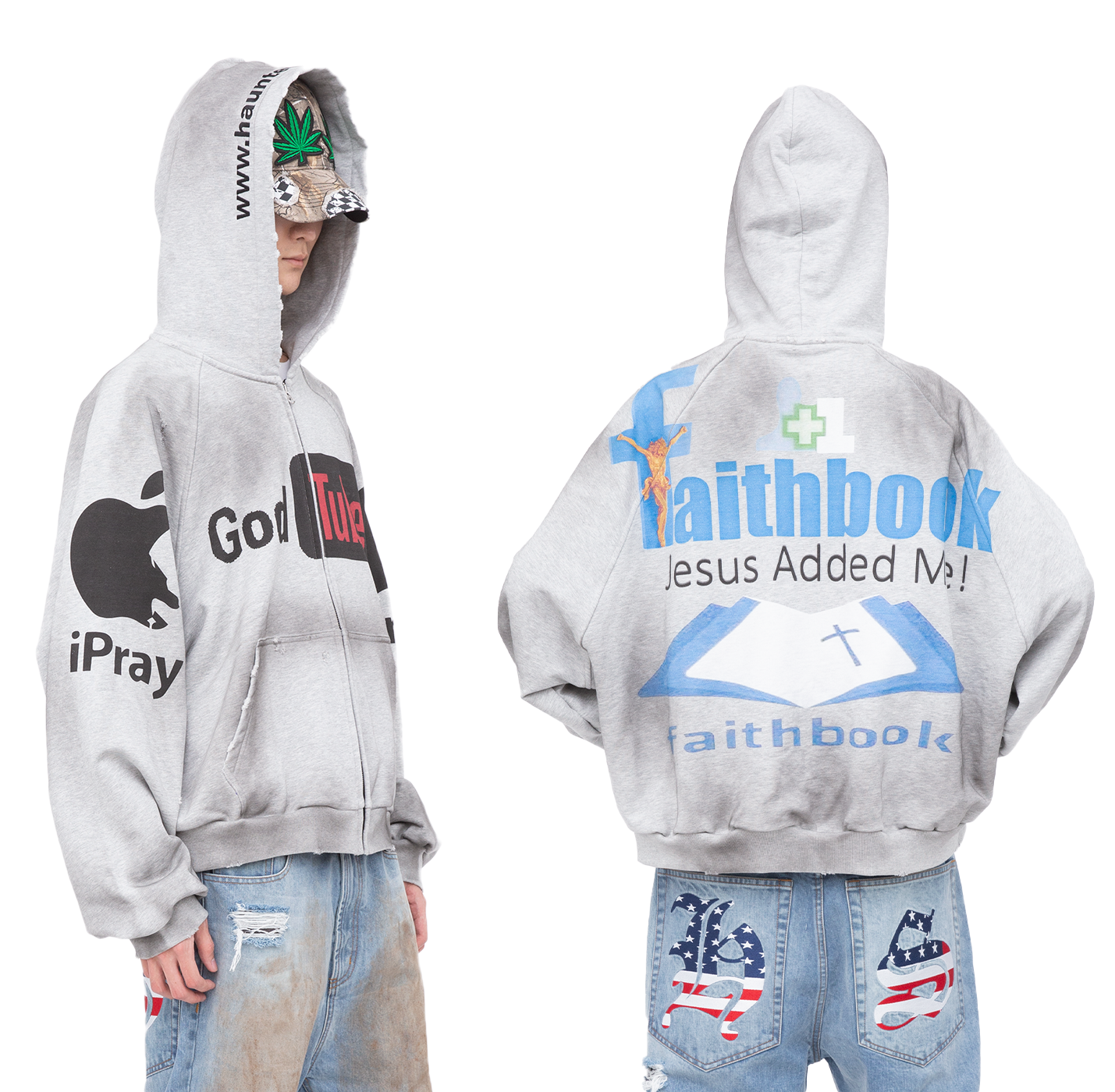 FAITHBOOK DISTRESSED HOODIE