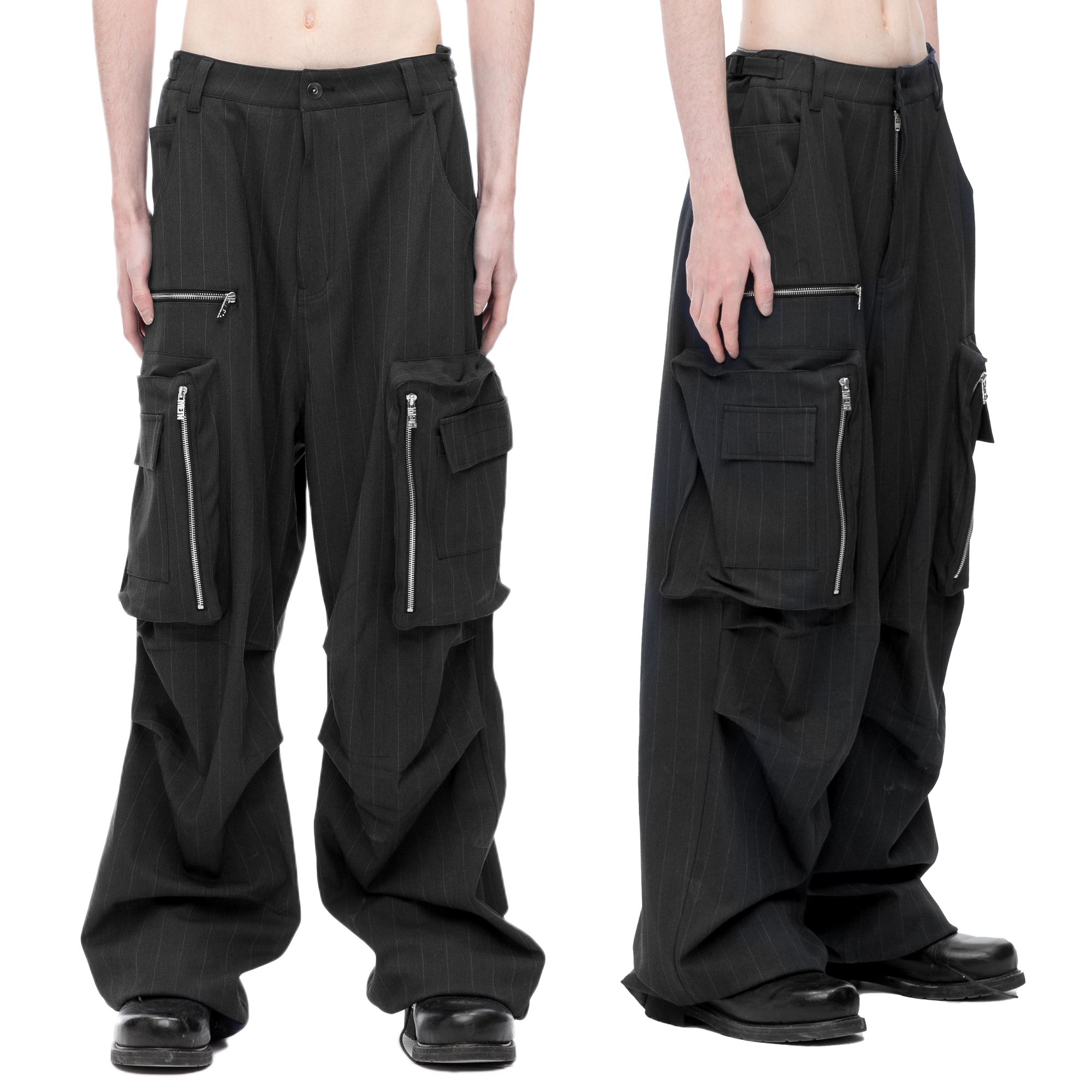 PINSTRIPE CARGO PANTS – HauntedStarbucks