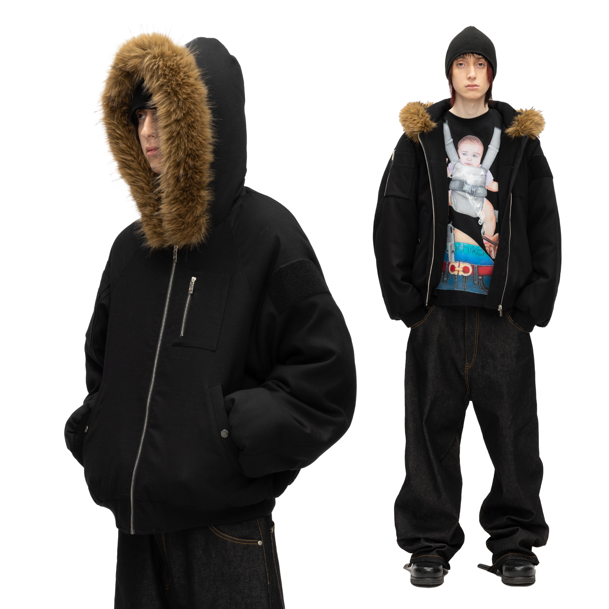 WOOL BOMBER JACKET – HauntedStarbucks