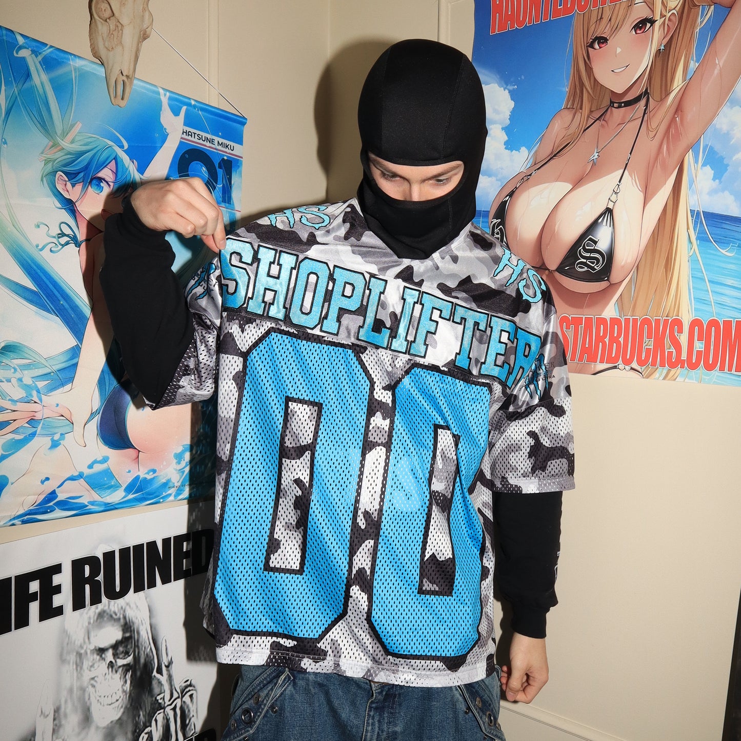 SHOPLIFTER JERSEY (SNOW CAMO)