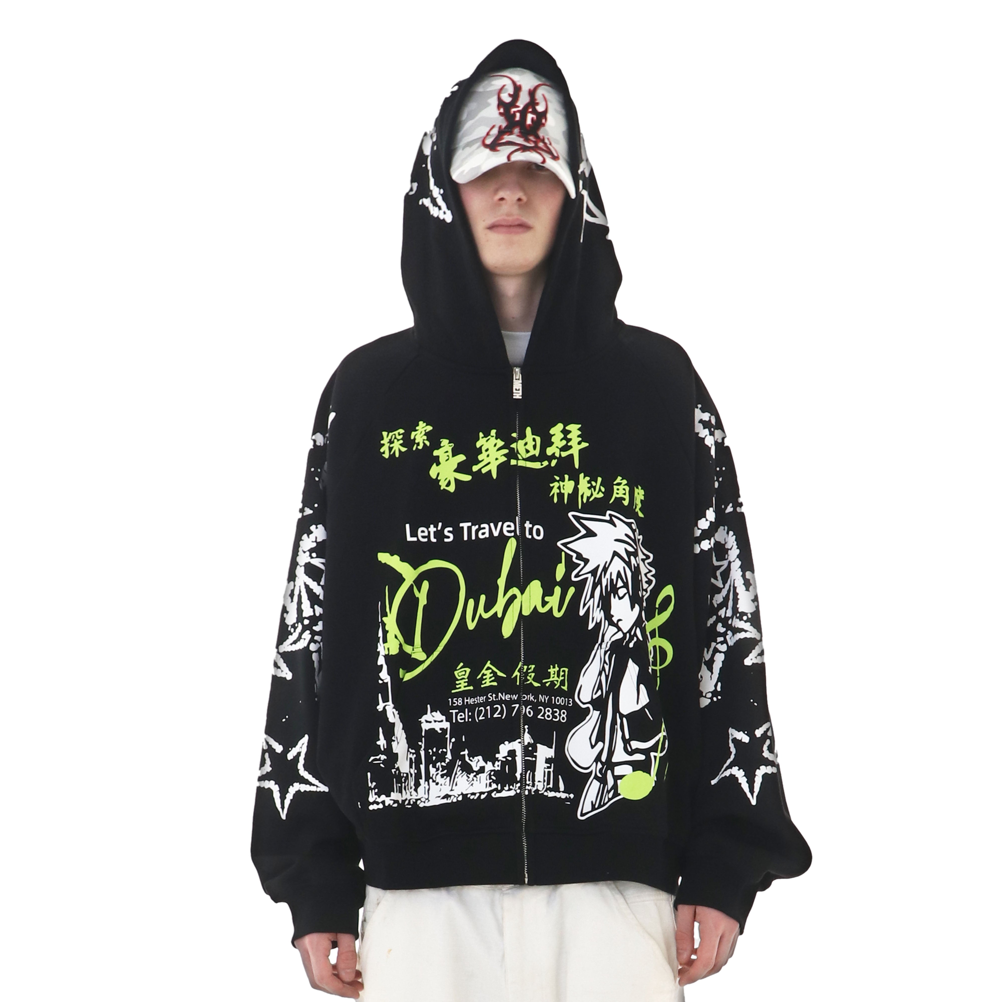 BABYL Damaged Hoodie XXLサイズ　新品 DUBAI HOODIE – HauntedStarbucks