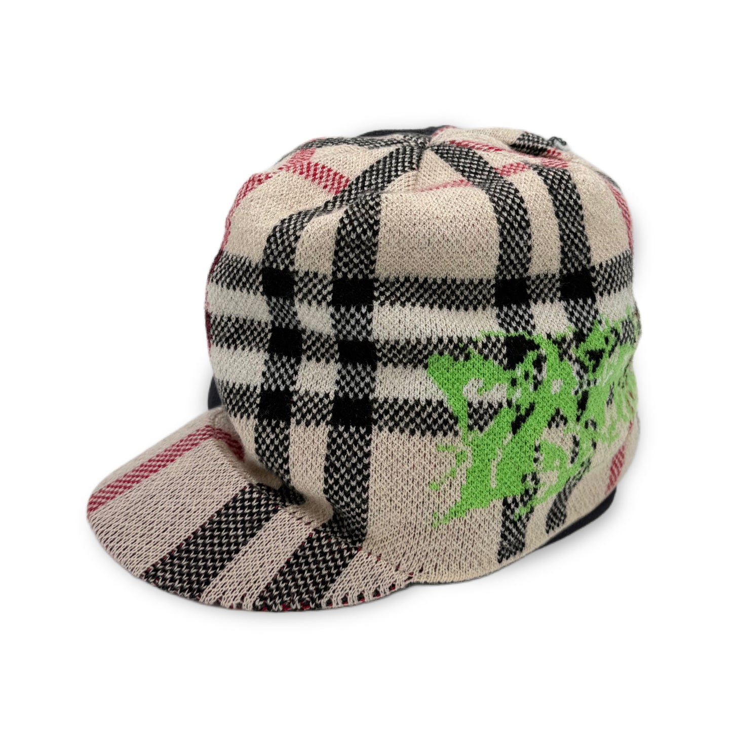 BRIM BEANIE (PLAID)