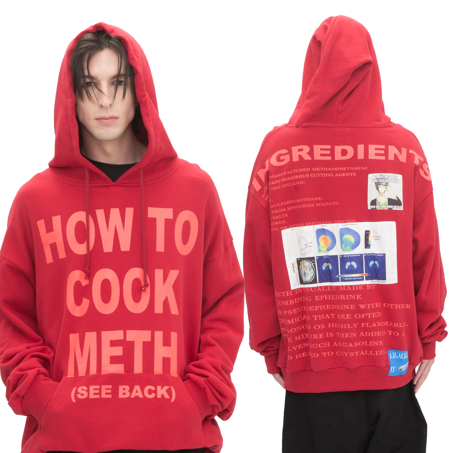 METH HOODIE (RED)
