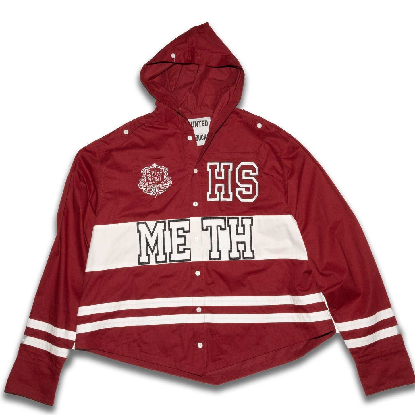 METH BUTTON UP (RED)