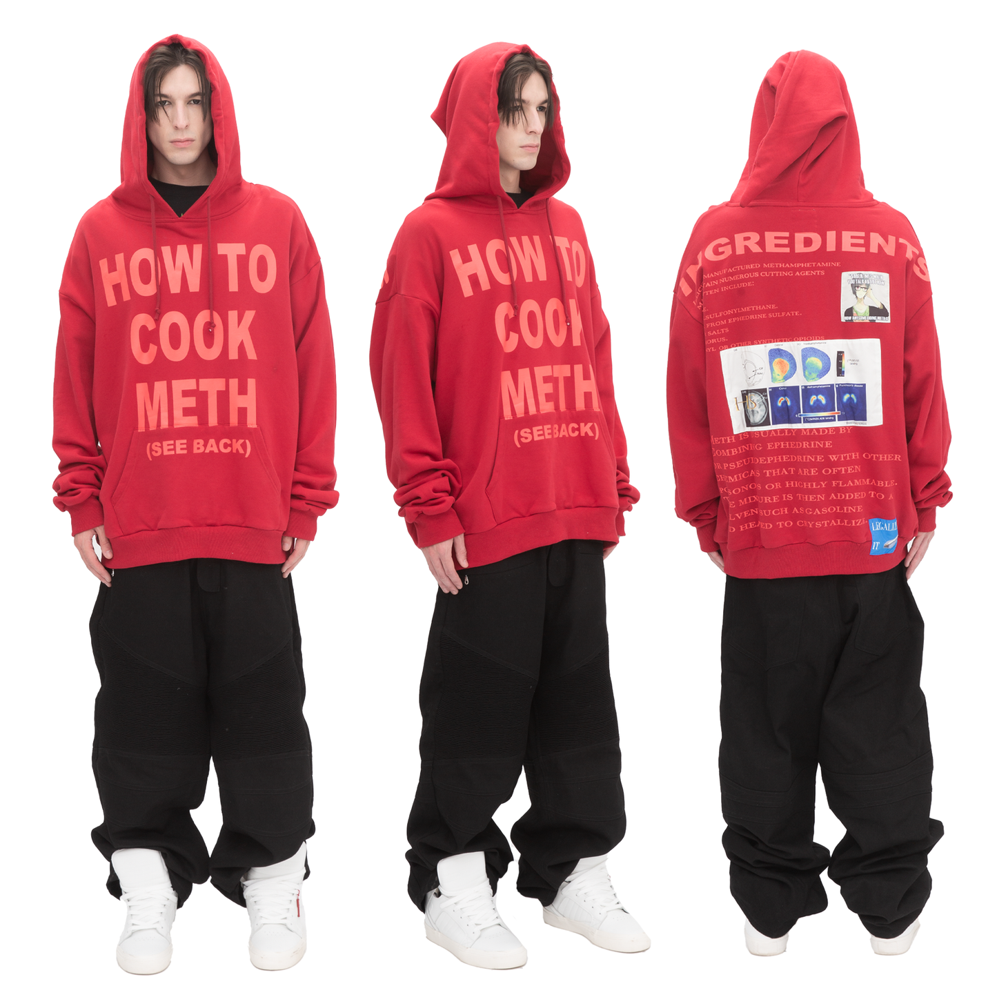 METH HOODIE (RED)