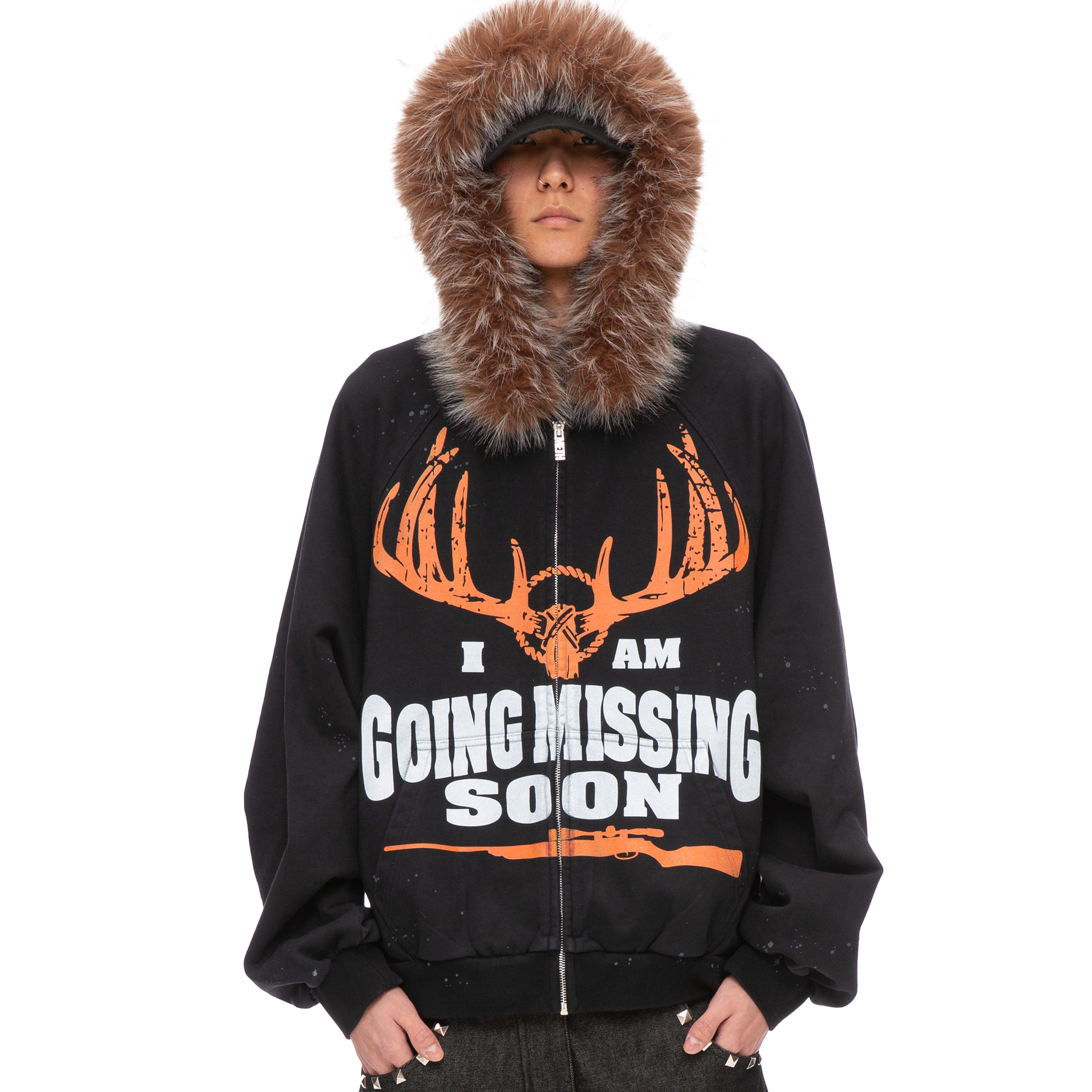 も*ぬ様 HAUNTEDSTARBUCKS missing hoodie MISSING PERSON HOODIE (FADED BLACK) – HauntedStarbucks