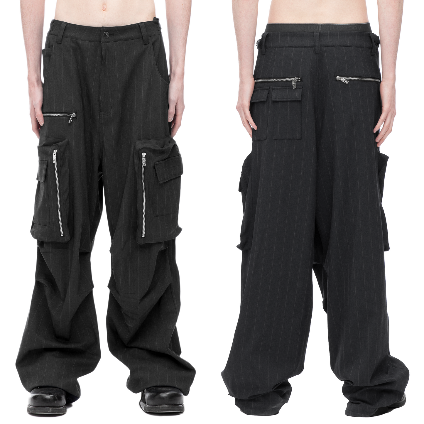 PINSTRIPE CARGO PANTS