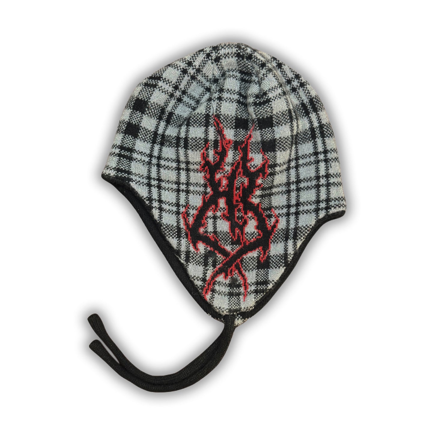PLAID BEANIE