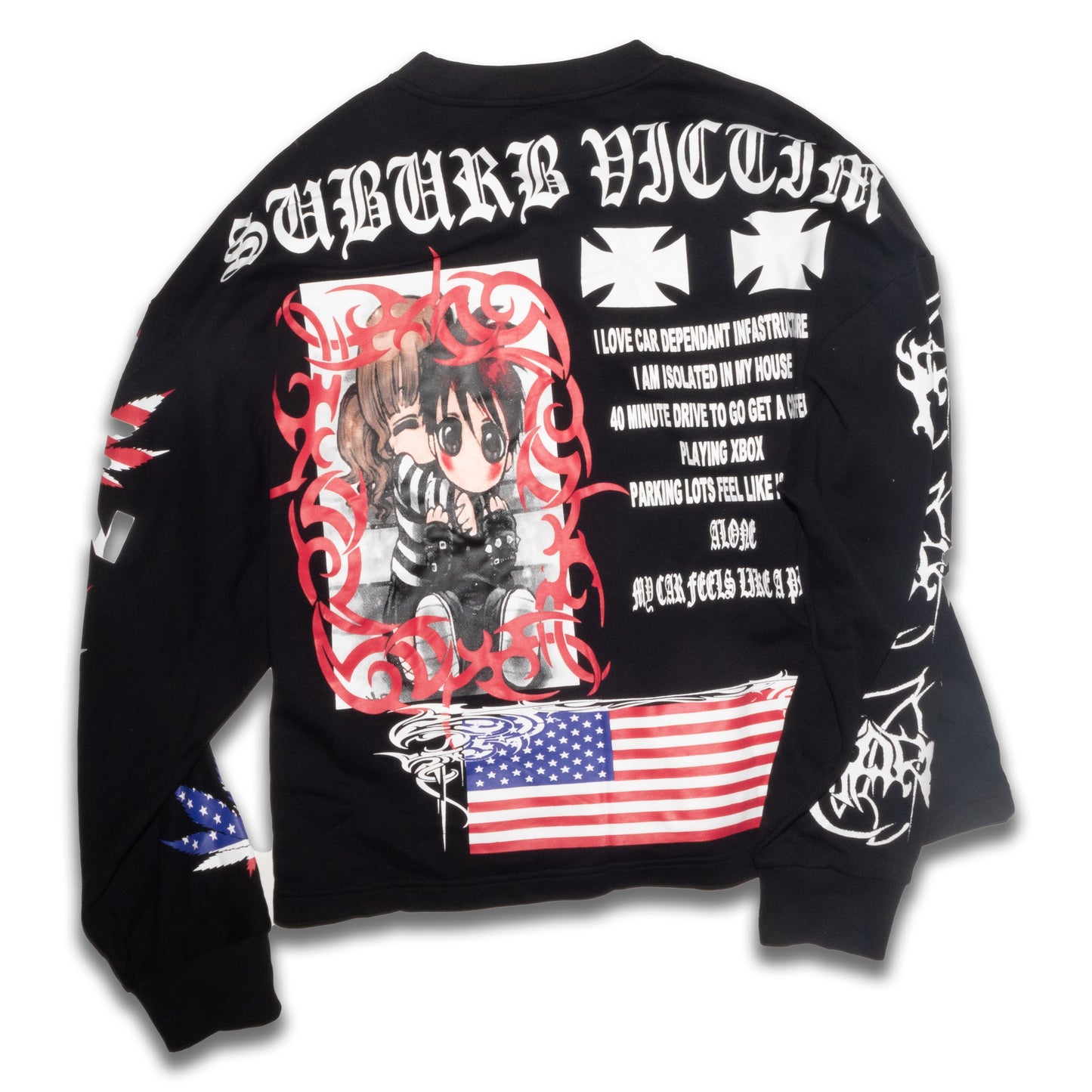 SUBURB VICTIM CREWNECK