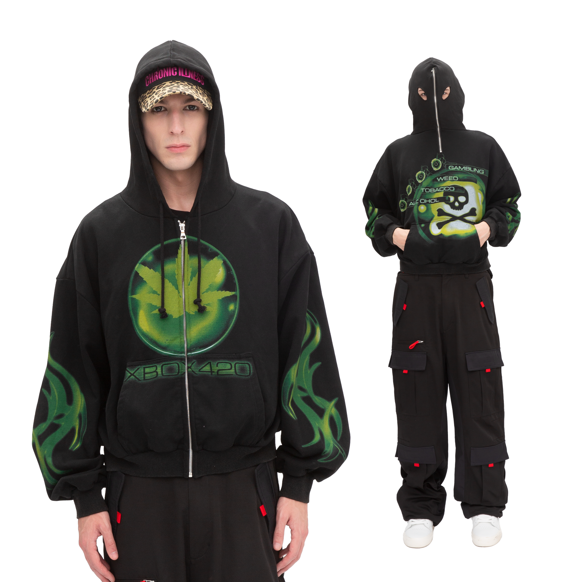 XBOX 420 HOODIE (REVERSIBLE) – HauntedStarbucks XBOX 420 HOODIE (REVERSIBLE) – HauntedStarbucks